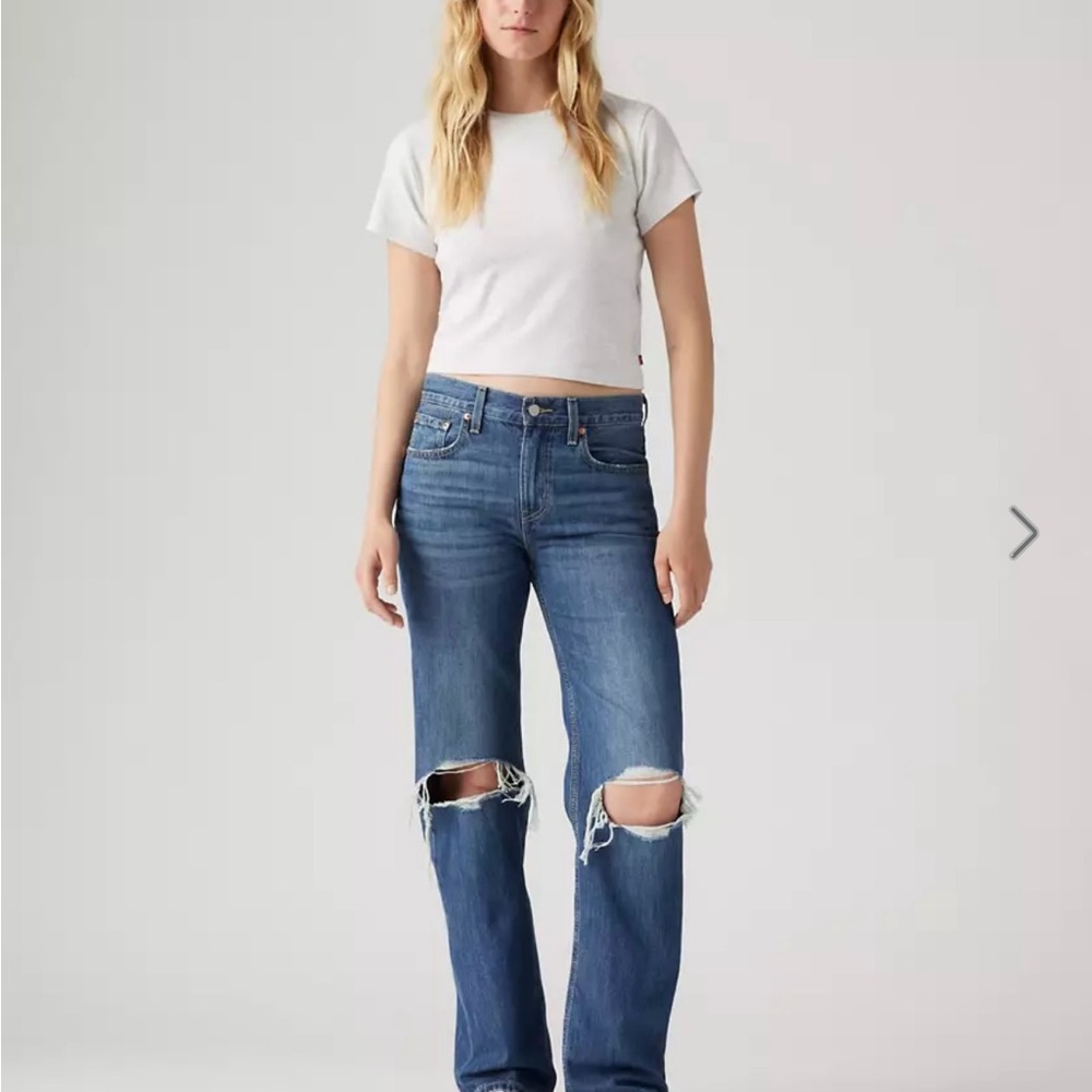 2 PAIR Levis Low Pro Straight jeans